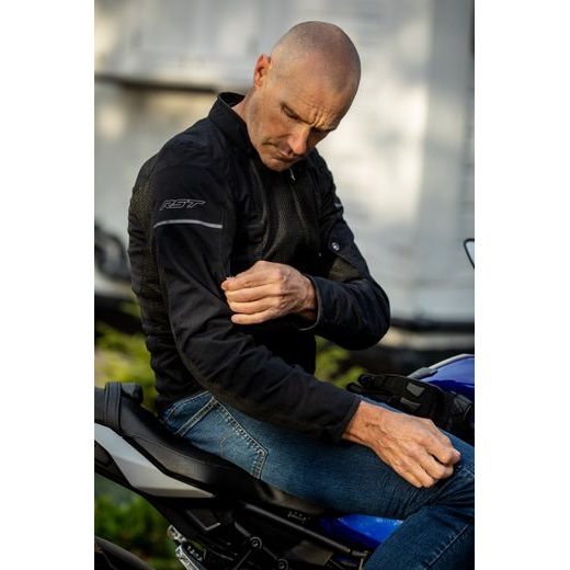 PÁNSKÁ TEXTILNÍ BUNDA RST F-LITE CE / JKT 2566 - ČERNÁ - TEXTILNÍ BUNDY - NA MOTORKÁŘE