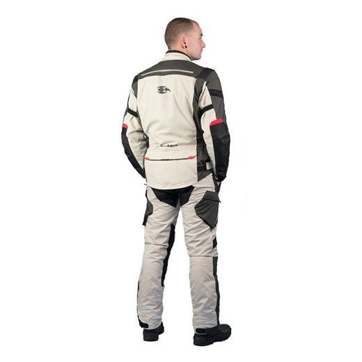 PÁNSKÁ TEXTILNÍ TŘÍVRSTVÁ BUNDA MBW GT ADVENTURE JACKET - BÉŽOVÁ - TEXTILNÍ KALHOTY - NA MOTORKÁŘE