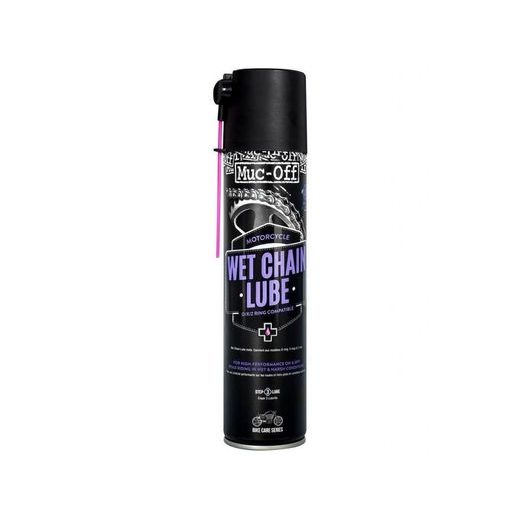 MUC-OFF MOTORCYCLE WET CHAIN LUBE 400 ML - MAZIVO NA MOTO ŘETĚZY DO MOKRA