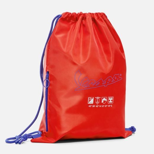 VAK NA ZÁDA VESPA - ČERVENÁ - BATOHY A TAŠKY - NA MOTORKÁŘE