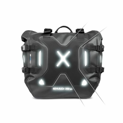 ADVENTURE SET: BOČNÍ BRAŠNY SHAD TERRA TR30 + KUFR SHAD TR46 + OPĚRKA PRO KAWASAKI KLE 500 (2026) - SADY - NA MOTORKU