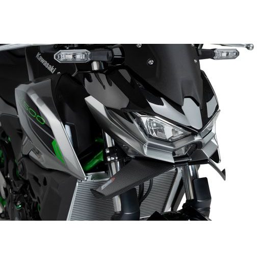 PŘEDNÍ SPOILERY PUIG NAKED 22190C KARBONOVÝ VZHLED - PLEXI ŠTÍTY - NA MOTORKU