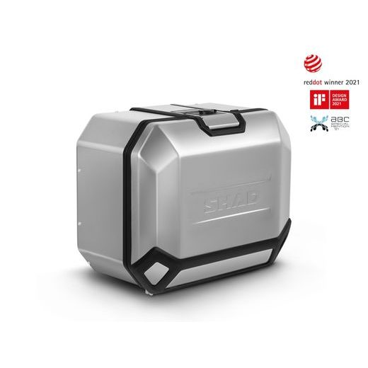 KOMPLETNÍ SADA HLINÍKOVÝCH KUFRŮ SHAD TERRA, 48L TOPCASE 36L/47L BOČNÍ KUFRY, VČETNĚ MONTÁŽNÍ SADY A PLOTNY SHAD MOTO GUZZI V 85 TT - SADY - NA MOTORKU