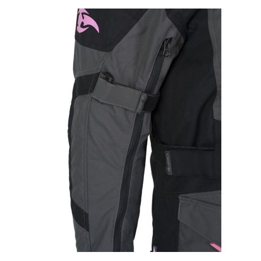 DÁMSKÁ CESTOVNÍ BUNDA MBW ADVENTURE PRO JACKET - ŠEDÁ - TEXTILNÍ BUNDY - NA MOTORKÁŘE