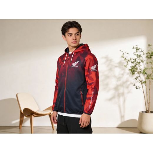 HONDA MIKINA CAPSULE 25 - ČERVENÁ/MODRÁ - DÁRKY PRO FANOUŠKY HONDA - NA MOTORKÁŘE