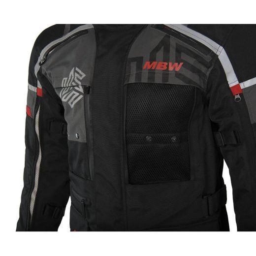 PÁNSKÁ TŘÍVRSTVÁ TEXTILNÍ MOTO BUNDA MBW MEMPHIS JACKET - ČERNÁ - TEXTILNÍ BUNDY - NA MOTORKÁŘE
