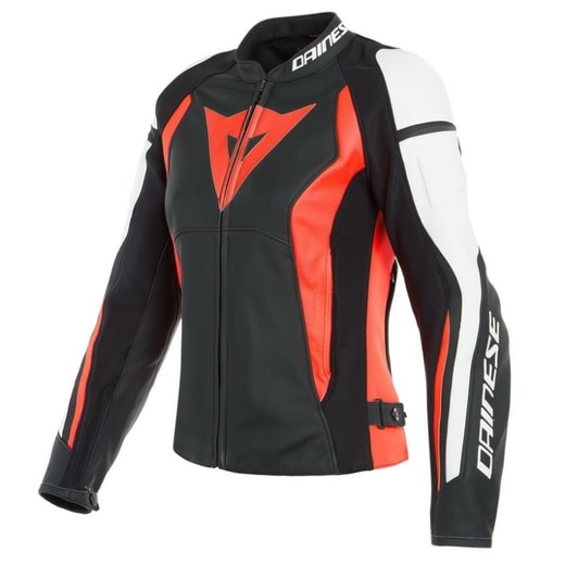 DÁMSKÁ KOŽENÁ BUNDA DAINESE NEXUS LADY - ČERVENÁ