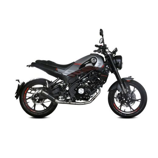 VÝFUK KOMPLETNÍ 1X1 MIVV X-M1 E.007.LC4B ČERNÁ - DVOJITÉ KONCOVKY VÝFUKU - NA MOTORKU