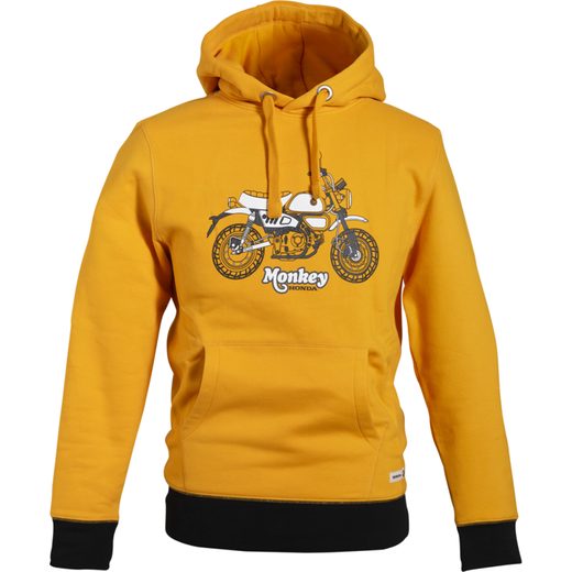 HONDA MIKINA S KAPUCOU MONKEY TRIBUTE - ŽLUTÁ 2026 - DÁRKY PRO FANOUŠKY HONDA - NA MOTORKÁŘE