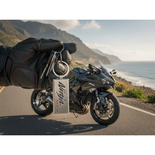 PŘÍVĚSEK NA KLÍČE - NINJA H2R - DÁRKY PRO FANOUŠKY KAWASAKI - NA MOTORKÁŘE