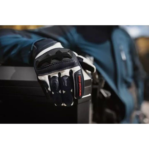 RUKAVICE BMW GS RALLYE BÍLÁ - LETNÍ RUKAVICE - NA MOTORKÁŘE