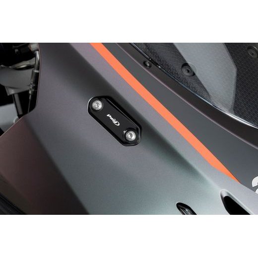 KRYTY ZRCÁTEK PUIG 22242N ČERNÝ - PLEXI ŠTÍTY - NA MOTORKU