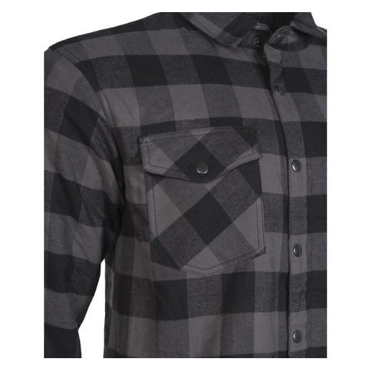 FLANELOVÁ KOŠILE MBW MONTANA GREY - KOŠILE - NA MOTORKÁŘE