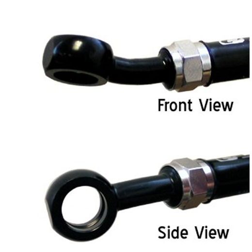 BANJO VENHILL POWERHOSEPLUS 3/60082R/BLACK 20° + 20° DO PRAVÉ STRANY ČERNÝ - LANKA A HADICE - NA MOTORKU