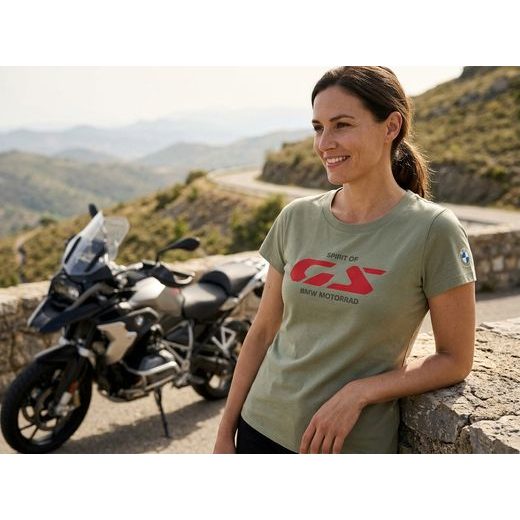 DÁMSKÉ TRIKO BMW SPIRIT OF GS - OLIVOVÉ - TRIČKA - NA MOTORKÁŘE