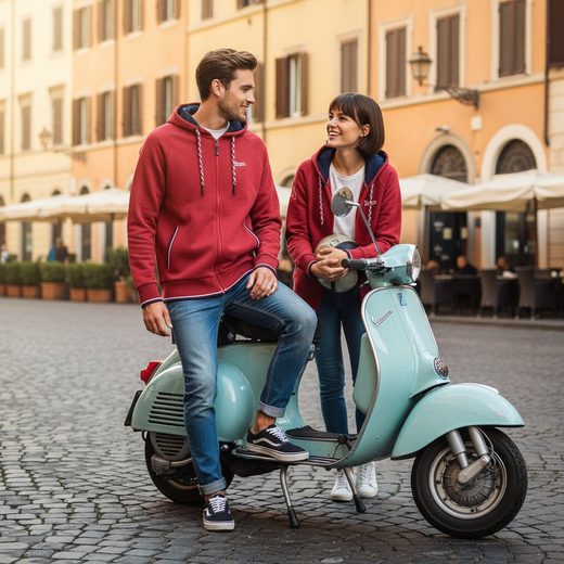 SWEATJACKE VESPA "MODS" - MIKINY - NA MOTORKÁŘE