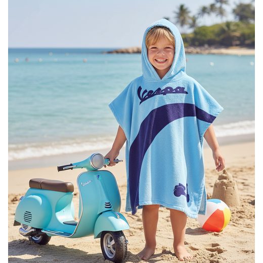 DĚTSKÉ PONČO VESPA - MODRÁ - PRO DĚTI - NA MOTORKÁŘE