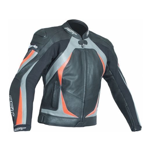 KOŽENÁ BUNDA RST BLADE II / JKT 2845 - ŠEDÁ/ČERVENÁ