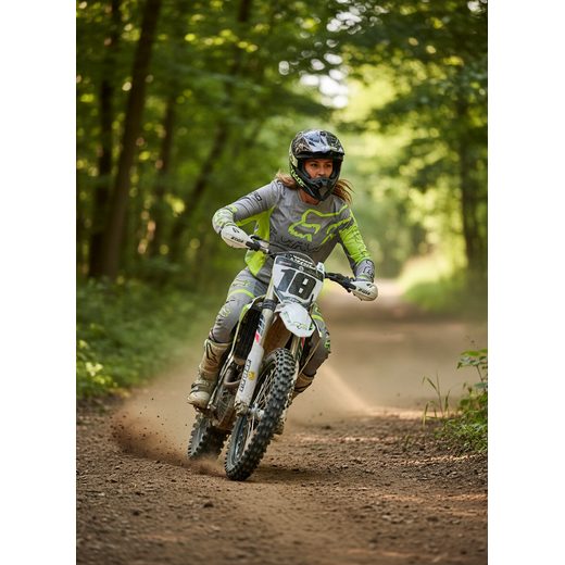 DÁMSKÝ MOTOKROSOVÝ DRES FOX 180 SKEW MX22 - ŠEDÁ - DRESY - NA MOTORKÁŘE