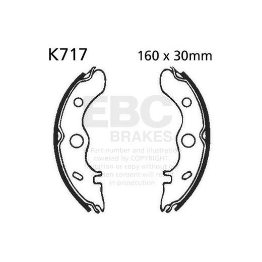 SADA BRZDOVÝCH ČELISTÍ EBC K717