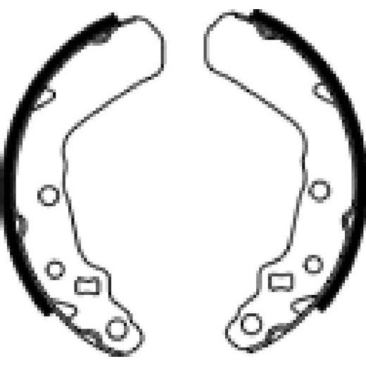 BRZDOVÉ ČELISTI FERODO 225129225 - BRZDY - NA MOTORKU