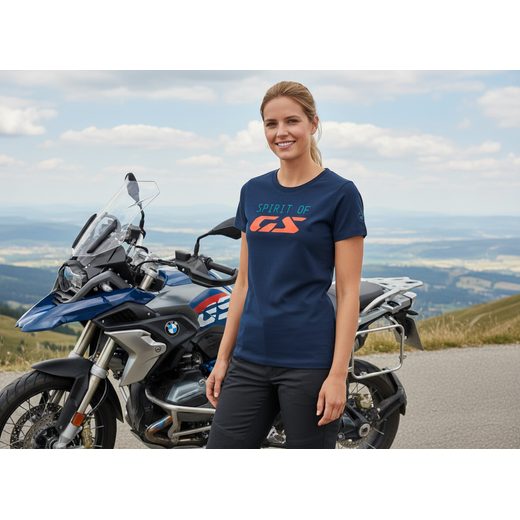DÁMSKÉ TRIKO BMW SPIRIT OF GS - MODRÉ - TRIČKA - NA MOTORKÁŘE