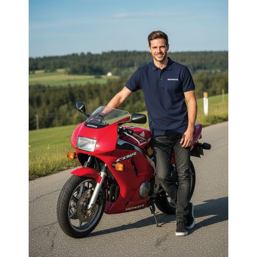 HONDA POLO TRIČKO PADDOCK - MODRÁ - DÁRKY PRO FANOUŠKY HONDA - NA MOTORKÁŘE