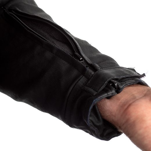 PÁNSKÁ KOŽENÁ BUNDA RST BRIXTON CE / JKT 2975 - ČERNÁ - TEXTILNÍ BUNDY - NA MOTORKÁŘE