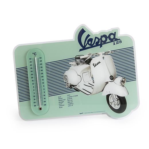 NÁSTĚNNÝ TEPLOMĚR VESPA 1953 - TYRKYSOVÁ