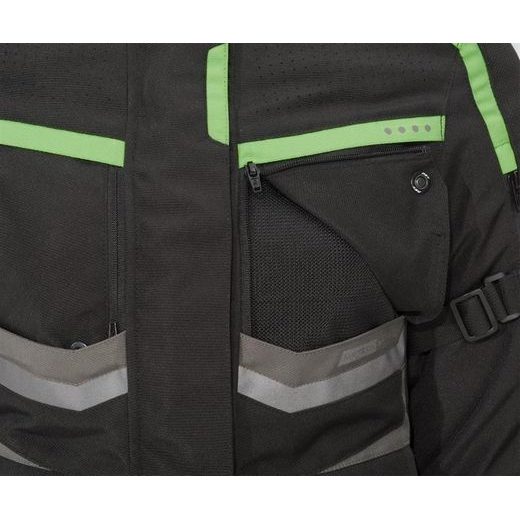 DÁMSKÁ TEXTILNÍ BUNDA KAWASAKI TRIER - ČERNÁ - TEXTILNÍ BUNDY - NA MOTORKÁŘE