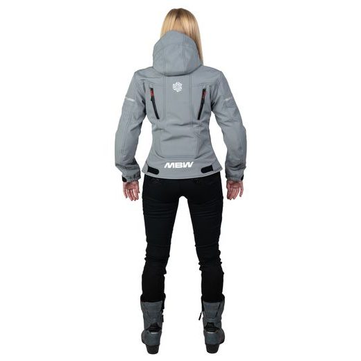 MBW HANA SOFTSHELL LADY JACKET STONE GREY - TEXTILNÍ BUNDY - NA MOTORKÁŘE