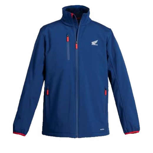 HONDA SOFTSHELL BUNDA WING - MODRÁ 2026 - VOLNÝ ČAS - NA MOTORKÁŘE