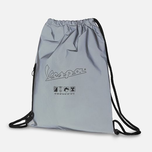 VAK NA ZÁDA VESPA - STŘÍBRNÁ - BATOHY A TAŠKY - NA MOTORKÁŘE