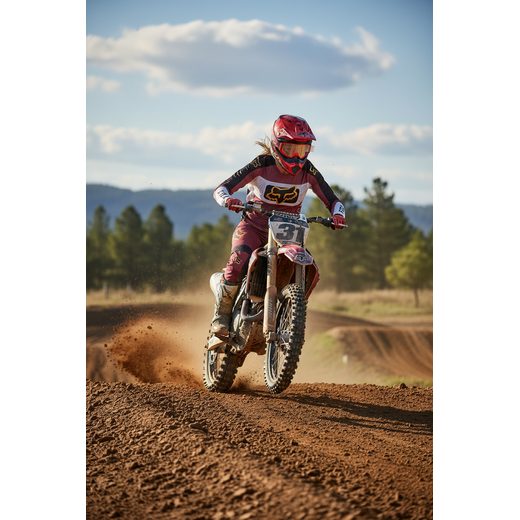 MOTOKROSOVÝ DRES FOX FLEXAIR MIRER MX22 - ČERVENÁ - DRESY - NA MOTORKÁŘE