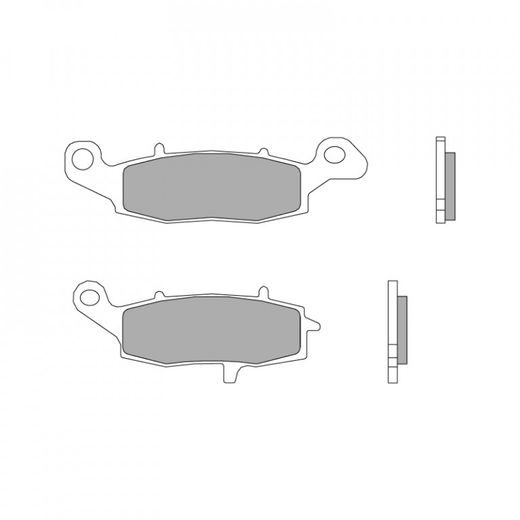 BRZDOVÉ DESTIČKY BREMBO 07KA19SR