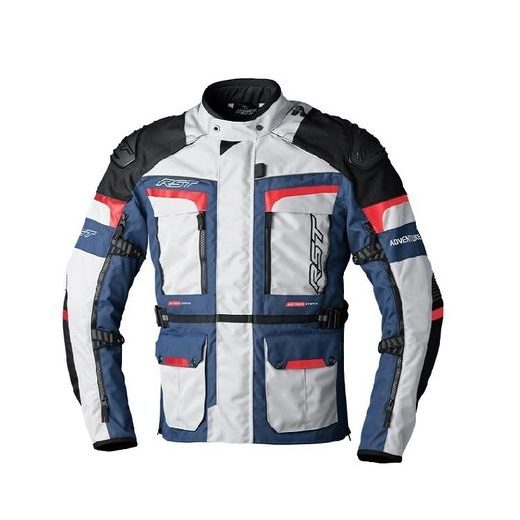 RST 2380 PRO SERIES ADVENTURE-X CE LADIES TEXTILE JACKET - STŘÍBRNÁ/MODRÁ/ČERVENÁ - TEXTILNÍ BUNDY - NA MOTORKÁŘE