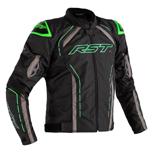 PÁNSKÁ TEXTILNÍ BUNDA RST S-1 CE / JKT 2559 - ZELENÁ NEON