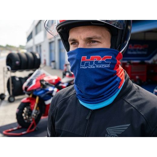 HONDA NÁKRČNÍK HRC RACING - MODRÁ 2026 - DÁRKY PRO FANOUŠKY HONDA - NA MOTORKÁŘE