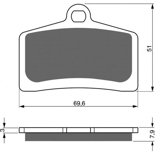 BRZDOVÉ DESTIČKY GOLDFREN 233 S33 STREET FRONT