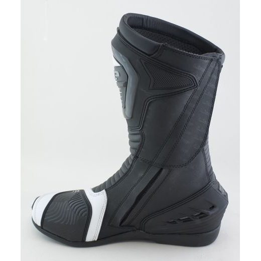 KOŽENÉ SPORTOVNÍ BOTY MBW OZZY - ČERNOBÍLÉ - KOŽENÉ BOTY - NA MOTORKÁŘE