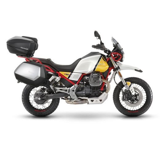 MONTÁŽNÍ SADA 4P SYSTÉM SHAD M0VT894P (PRO KUFRY A BRAŠNY TERRA A SH38X) PRO MOTO GUZZI V 85 TT 850 / TRAVEL 2019-2023 - MONTÁŽNÍ SADY - NA MOTORKU