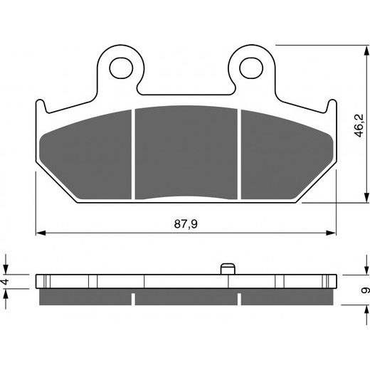 BRZDOVÉ DESTIČKY GOLDFREN 265 S33 STREET REAR