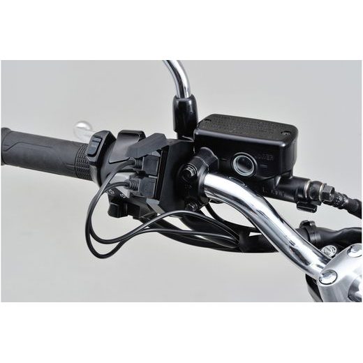 USB-A ZÁSUVKA TENKÁ DVOJITÁ, DAYTONA - MOTO ZÁSUVKY - NA MOTORKU