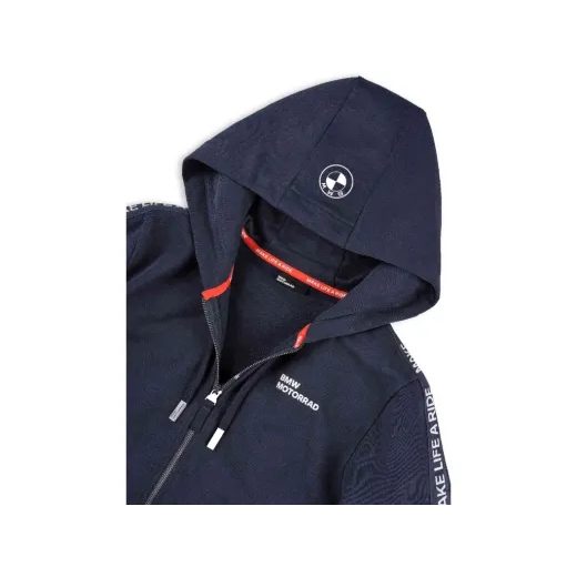 DÁMSKÁ MIKINA NA ZIP BMW MAKE LIFE A RIDE - TMAVĚ MODRÁ - MIKINY - NA MOTORKÁŘE