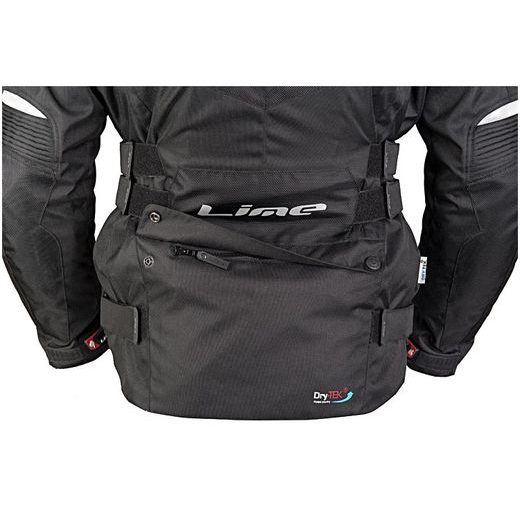 PÁNSKÁ TŘÍVRSTVÁ BUNDA MBW STANLEY - ČERNO-ČERVENÁ - TEXTILNÍ BUNDY - NA MOTORKÁŘE