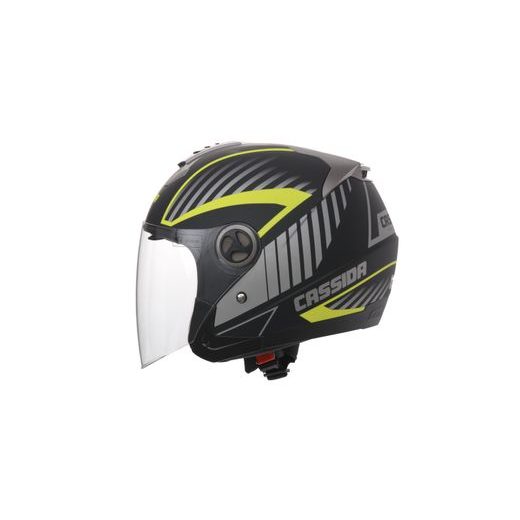 CASSIDA HELMA MAGNUM - ŽLUTÁ FLUO - OTEVŘENÉ HELMY - NA MOTORKÁŘE