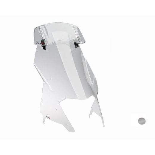 PLEXI ŠTÍT PUIG TOURING WITH VISOR 22516H KOUŘOVÁ - PLEXI ŠTÍTY - NA MOTORKU