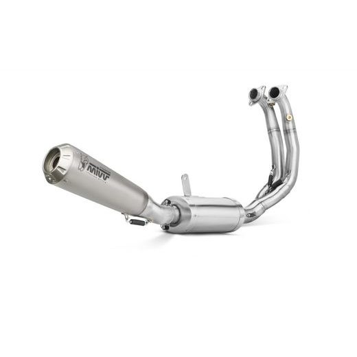 VÝFUK KOMPLETNÍ 2X1 MIVV X-M1 A.013.LC4T TITAN - DVOJITÉ KONCOVKY VÝFUKU - NA MOTORKU