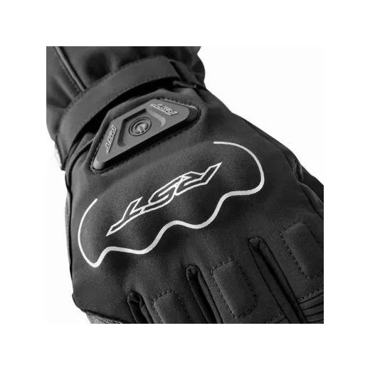 PÁNSKÉ VYHŘÍVANÉ, VODĚODOLNÉ RUKAVICE RST AXIOM 3584 - ČERNÁ - KOŽENÉ RUKAVICE - NA MOTORKÁŘE