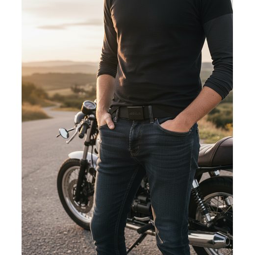 PÁSEK MG ESSENTIAL NYLON - ČERNÁ - VOLNÝ ČAS - NA MOTORKÁŘE